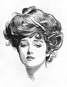 The Gibson Girl circa 1890s