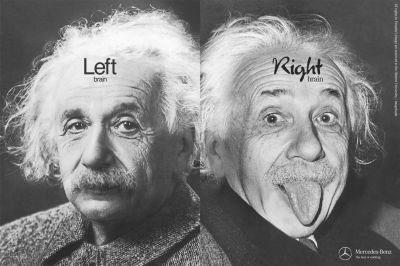 Two photos of Albert Einstein (from http://patrix.cc/nordiblog/?p=403)