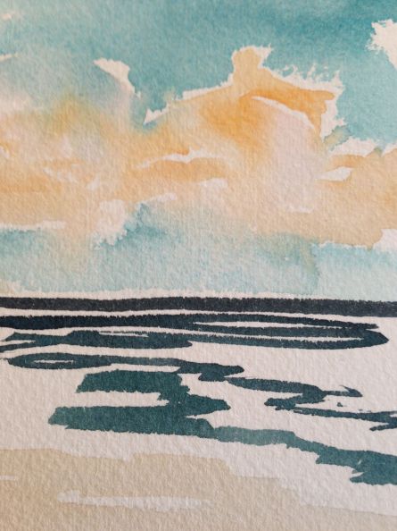 one of my beginning watercolors