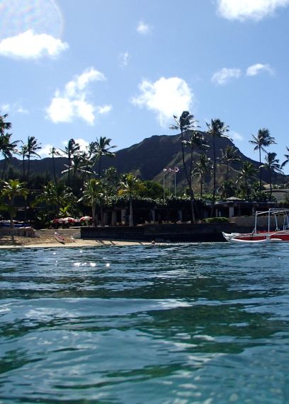 Diamond Head from the ocean