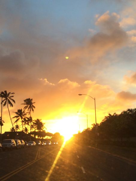 Sunset over Hawaii Kai