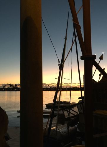 Sunset and boats and stuff at the marina